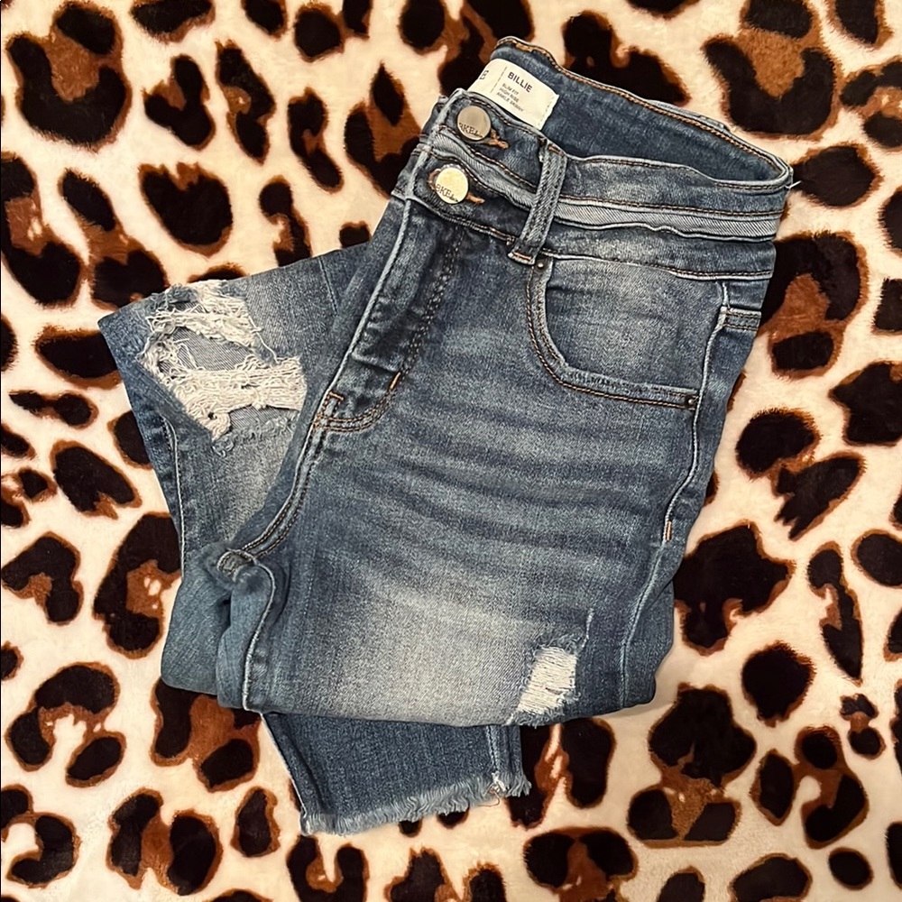 BKE Billie High-Rise Medium Blue Ankle Skinny Jeans